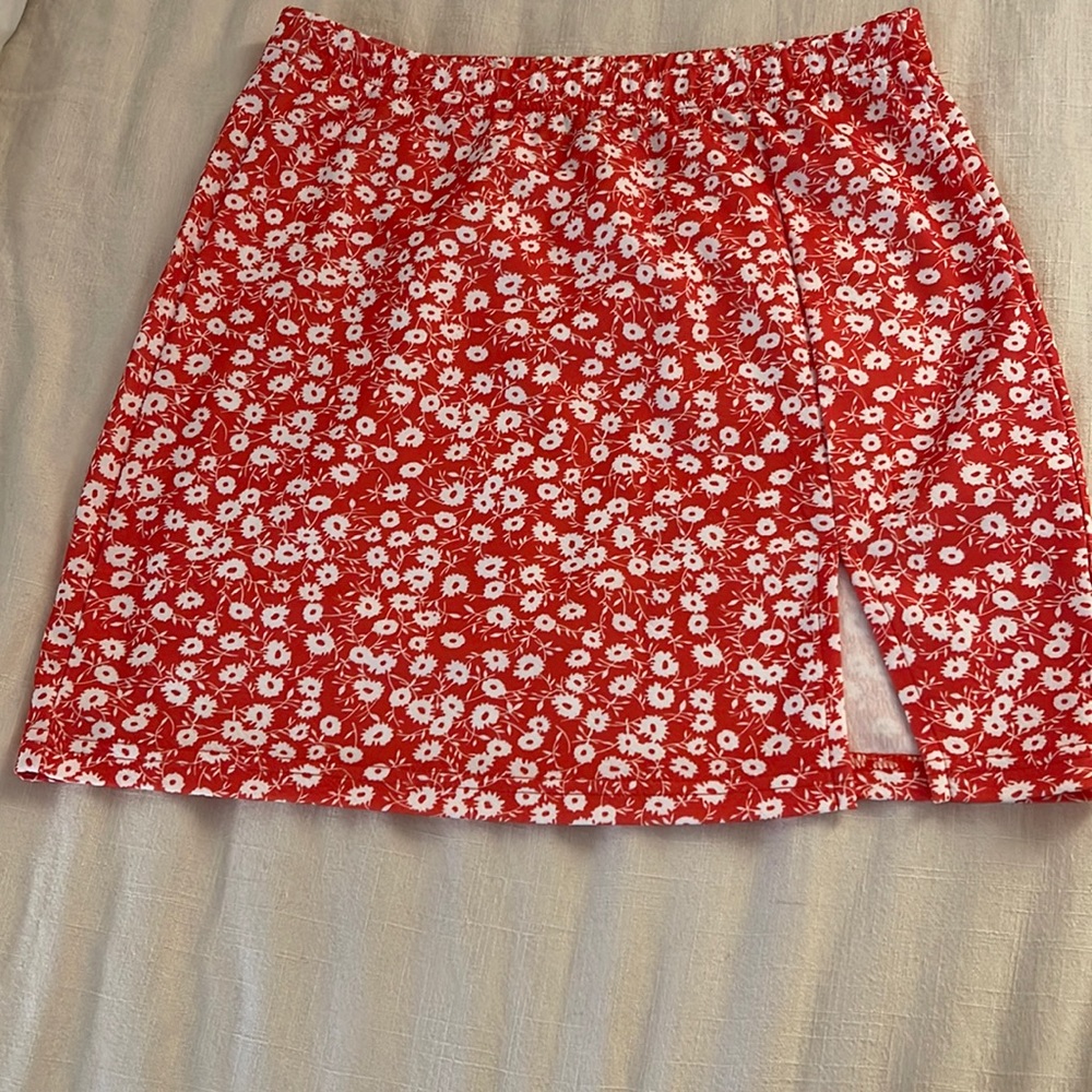 Orange daisy skirt